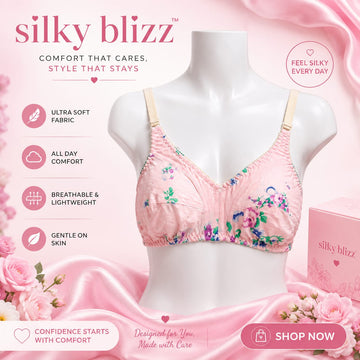 Floral Cotton Non-Padded Bra – Soft, Breathable & Everyday Comfort
