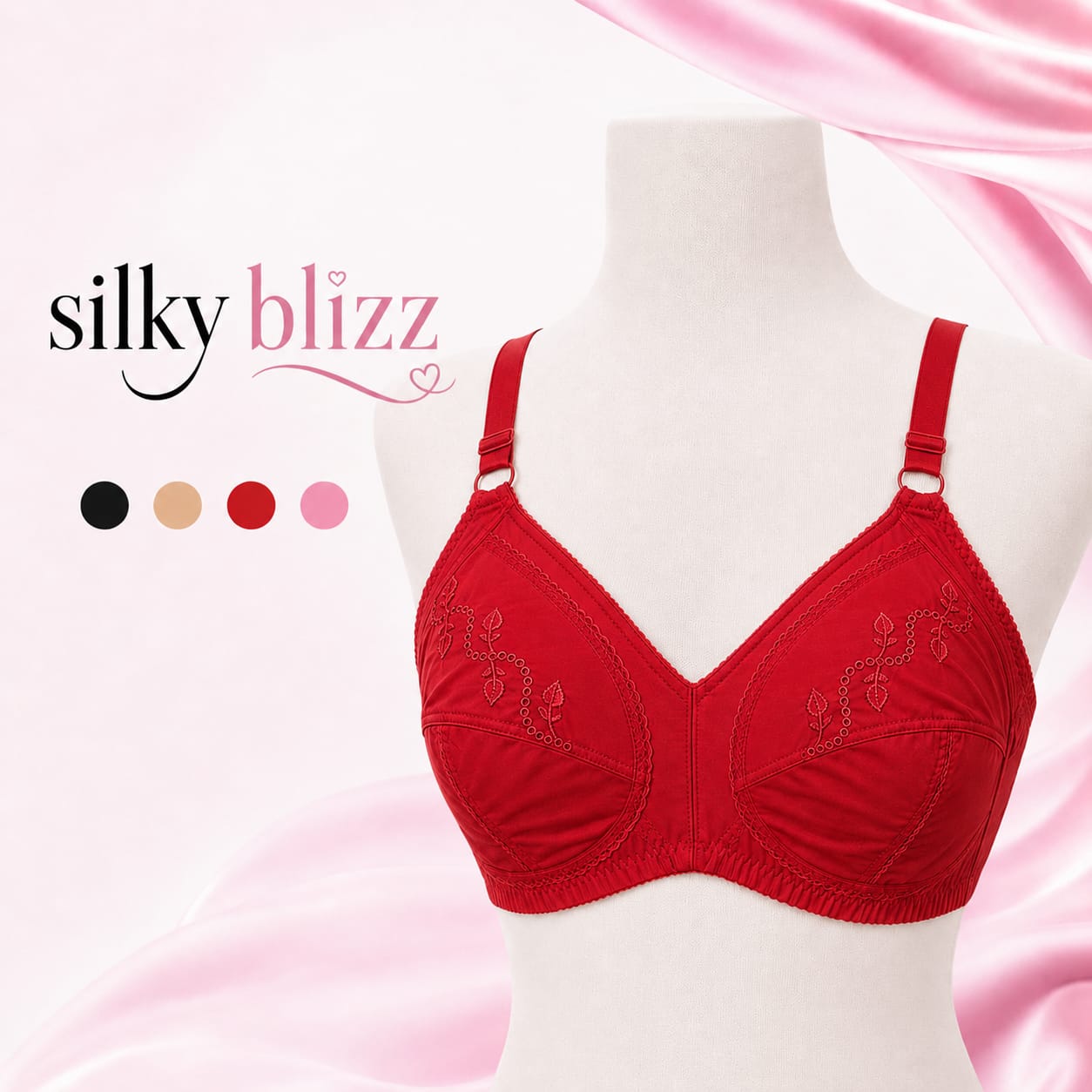 Premium Non-Padded Cotton Bra – Soft, Comfortable & Breathable
