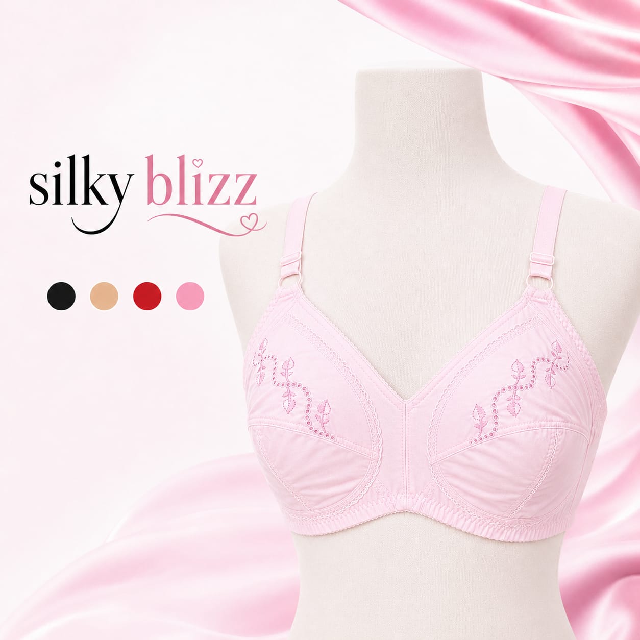 Premium Non-Padded Cotton Bra – Soft, Comfortable & Breathable